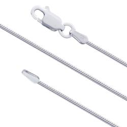 Lant argint 925 placat cu rodiu 51 cm sarpe [0]